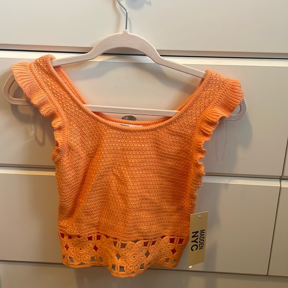 Madden NYC Juniors Crochet Top
